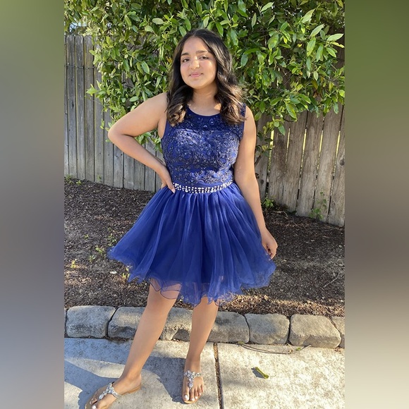 New Appliques Prom Dresses Short Tulle Homecoming Party Cocktail Gowns - Picture 10 of 14